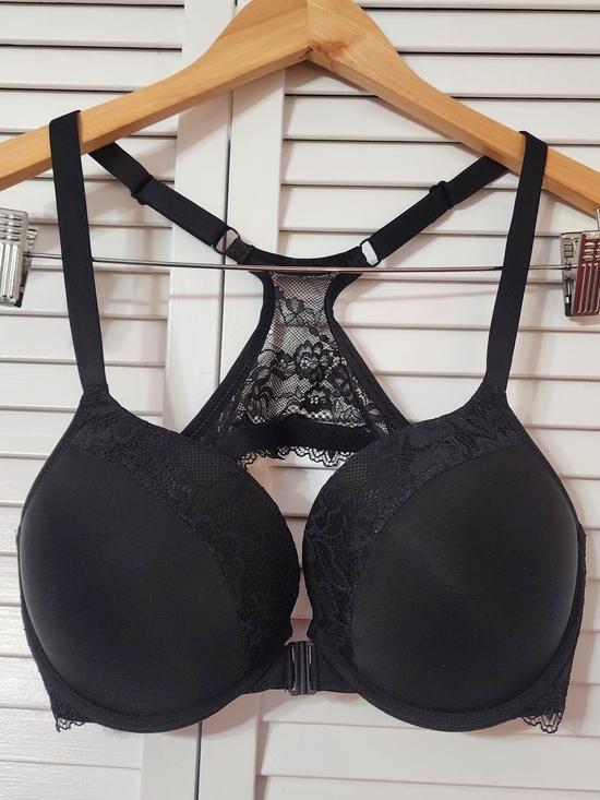 Upushall Other - Upushall Front Closure Racerback Push Up Bra in Black - Women Intimates 38B